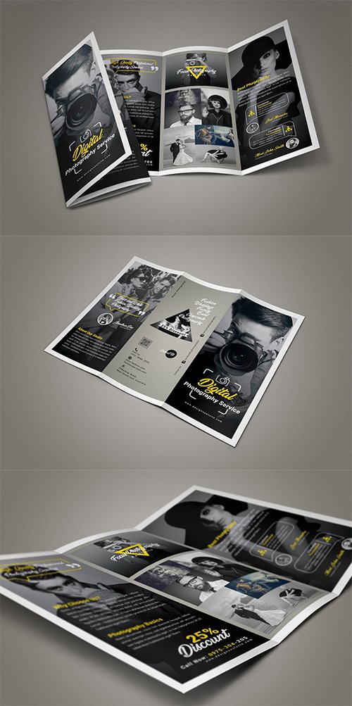 Photography Trifold PSD Brochure