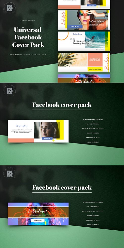 Universal Facebook PSD Pack