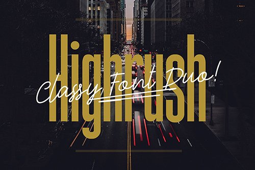 Highrush - Font Duo
