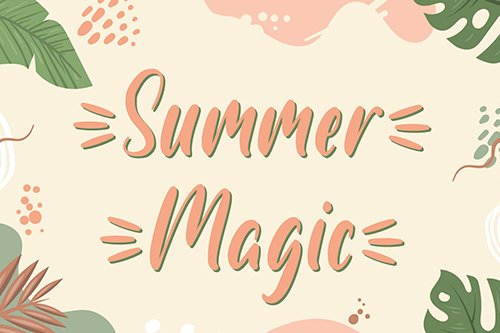 Summer Magic - Handwritten Font