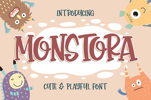 Monstora Cute & Playful Font