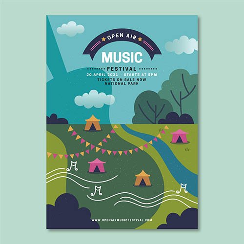 Open Air Music Festival Poster