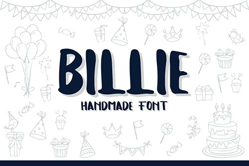 Billie Typeface - Handmade Font