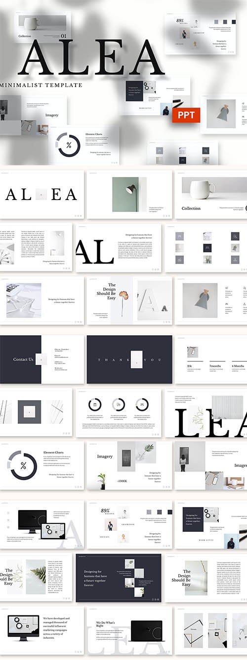 Alea - Minimalist Powerpoint, Keynote and Google Slides