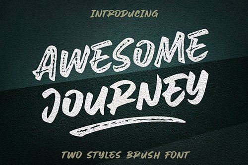 Awesome Journey - Brush Font