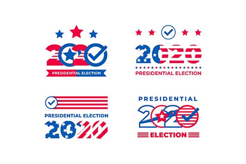 Pack 2020 Presidential Election USA Logos