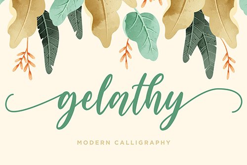 Gelathy - Modern Calligraphy