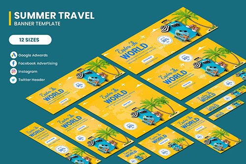 Traving World Banner Template