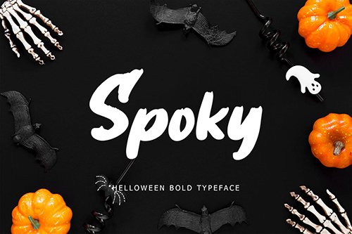 Spoky Helloween Bold Typeface