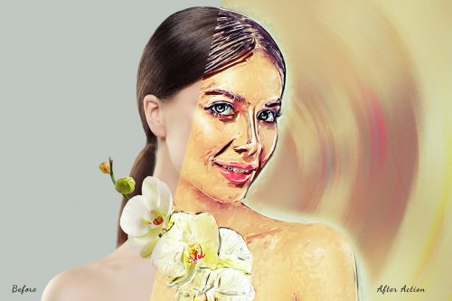 Modern Paint Photoshop Action 4662127