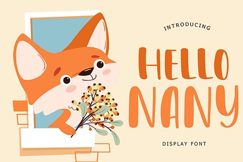 Hello Nany Display Font