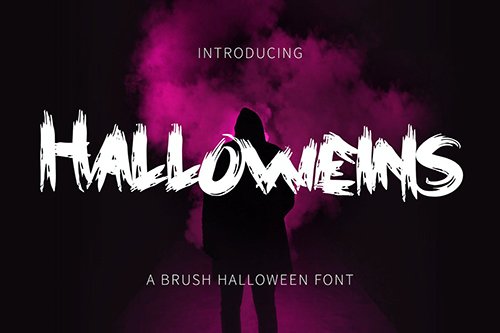 Halloweins - Brush Font DR