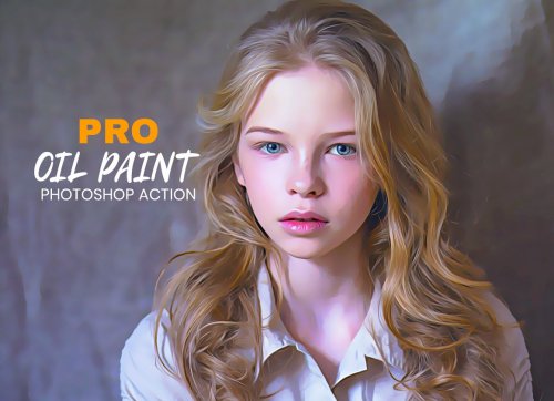 Pro Oil Paint Photoshop Action 4955896