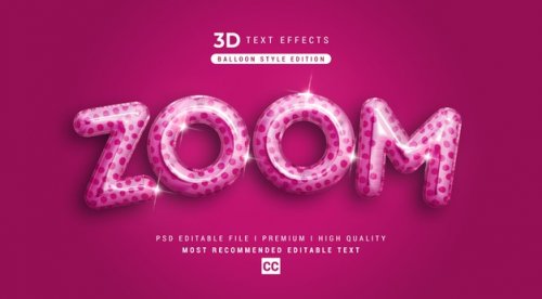 3d text style effect mockup