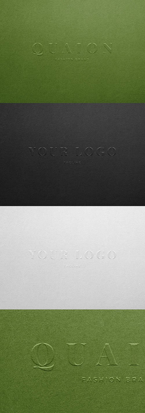 Embossing and Paper Texture Effect Mockup 329418288