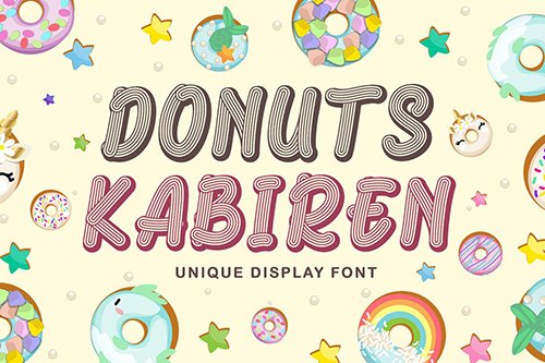 Donuts Kabiren - Playful Display Font