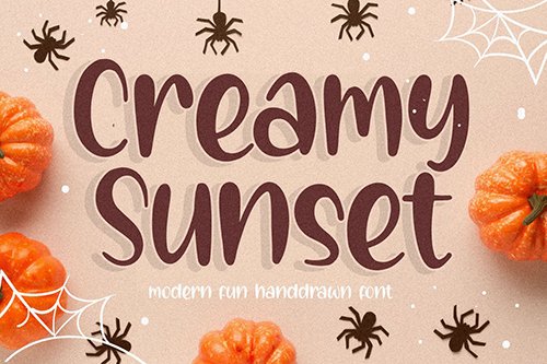 Creamy Sunset YH - Modern Handwriting Font