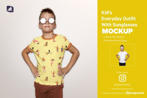 Kid's Everyday Outfit Mockup 4820166