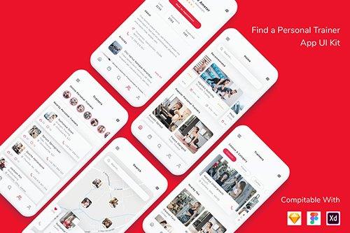 Find a Personal Trainer App UI Kit