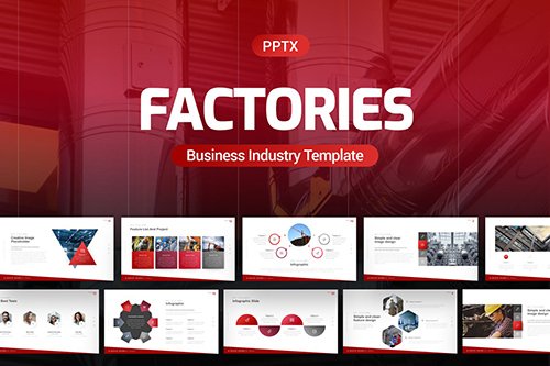 Factories Business Industry Powerpoint Template