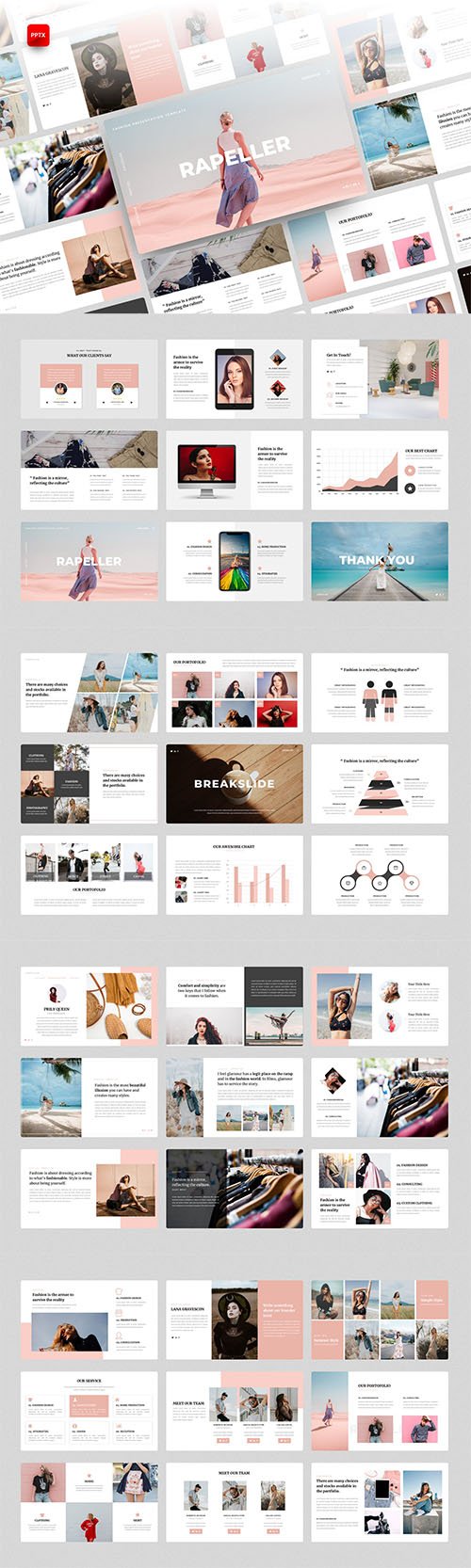 Rapeller-Fashion PowerPoint, Keynote and Google Slides Template