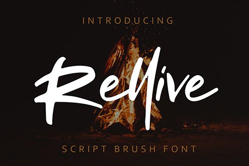 Rellive Brush Script Font