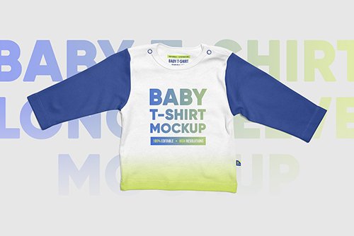 Baby T-Shirt Long Sleeve Mockups 5336826