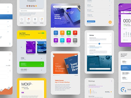 Tablet Presentation Showcase Mockup 329861692