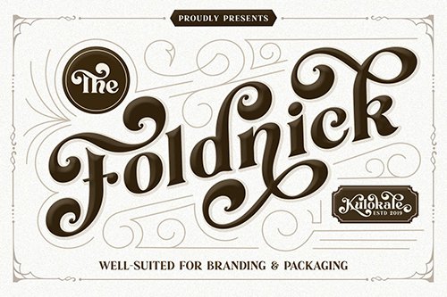 The Foldnick - Vintage Serif Font