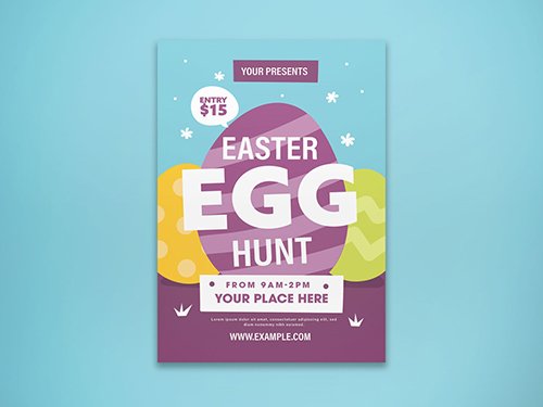 Easter Egg Hunt Flyer Layout 331503093