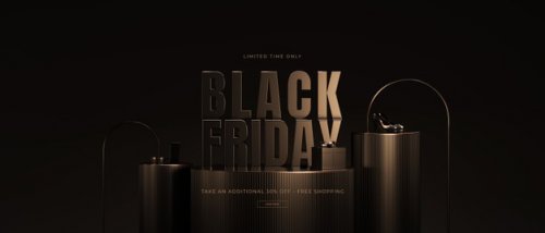 Black friday sale mockup