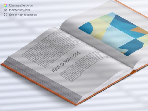 Realistic book mockup