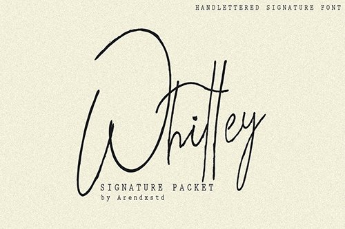Whitley Signature Typeface