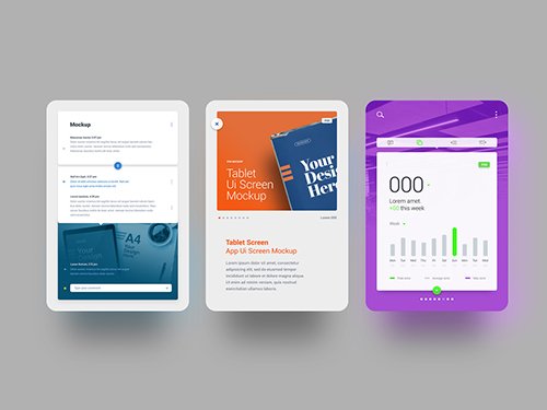 Tablet Presentation Showcase Mockup 329860846