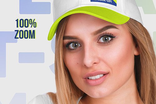 Female T-Shirt & Baseball Cap Mockup 5336808