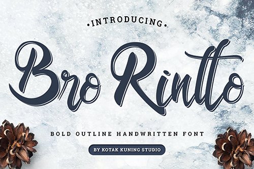 Bro Rintto - Retro Script Font