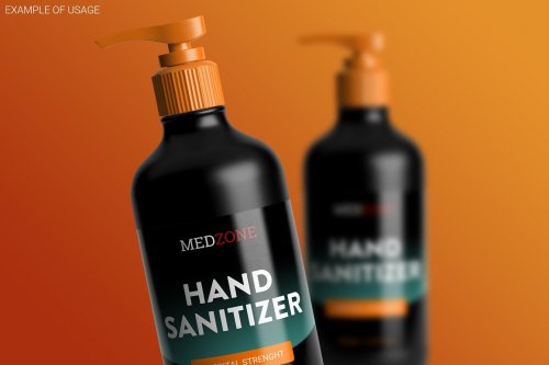 Sanitizer Bottle Mockup 4803089