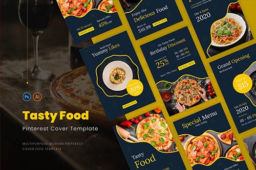 Tasty Food Pinterest Cover