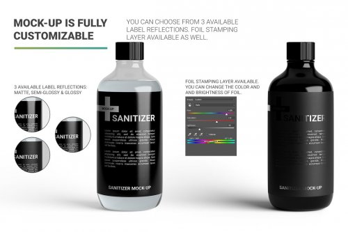 Sanitizer Bottle Mockup 4803089