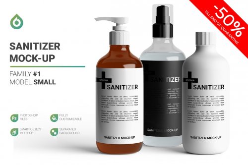 Sanitizer Bottle Mockup 4803089