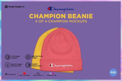 Champion Beanie Mockup 4810007