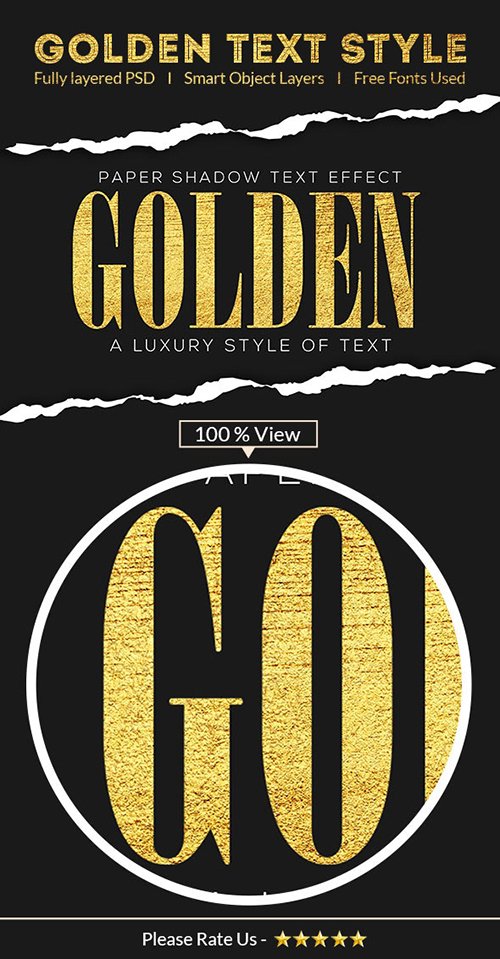 GraphicRiver - Golden Text Effect 28675080