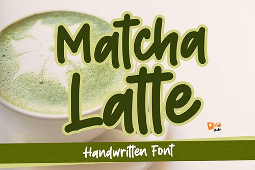 Matcha Latte - Handwritten Font