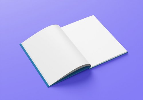 Realistic Book Hardcover Mockup