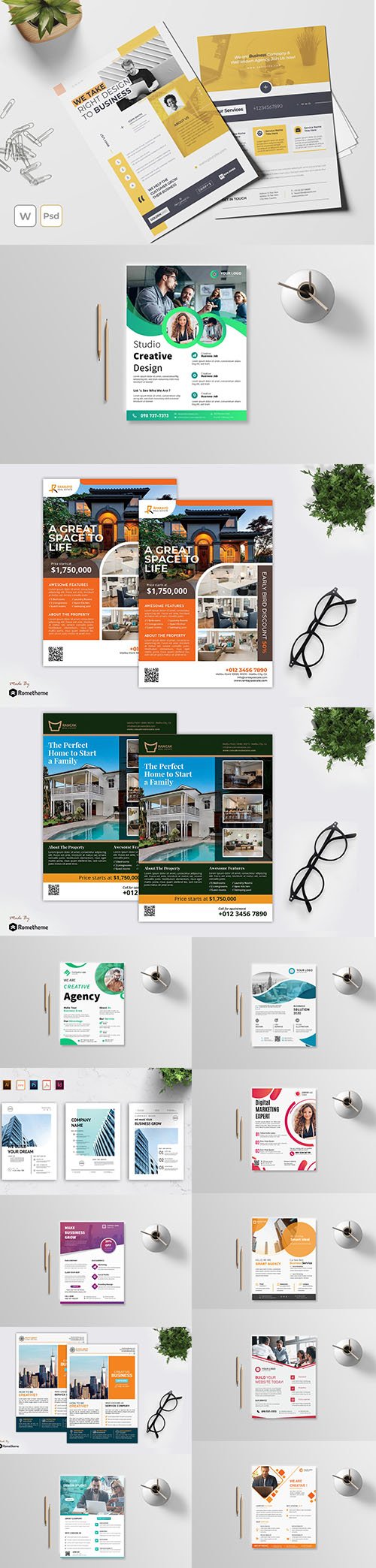 Real Estate, Corporate and Business Flyer Template