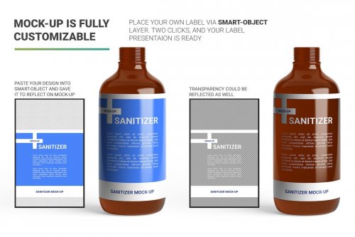 Sanitizer Bottle Mockup 4803089