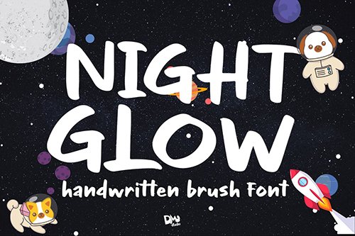 Night Glow - Handwritten Font