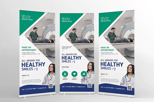 Medical Roll-Up PSD Banner