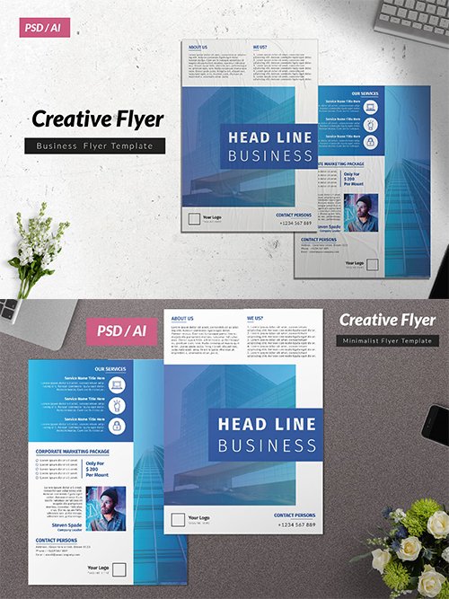Creative Business PSD and AI Flyer Vol. 16
