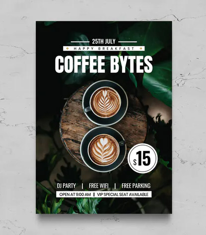 Coffee Flyer PSD Template